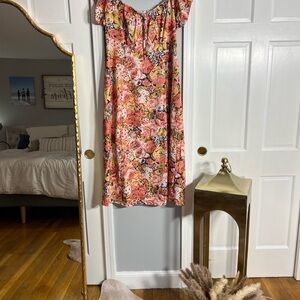 Floral Off-Shoulder Dress